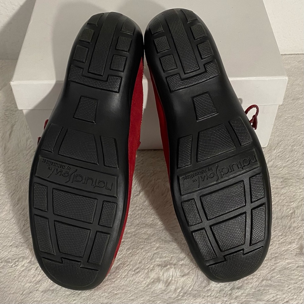 Natural Soul by Naturalizer Red Suede Slip-On Mules Women’s Size 8.5M - Picture 8 of 11